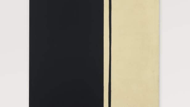 Barnett Newman: &quot;Black Fire I&quot;, gemalt 1965, 2014 verkauft um 84,165,000 US-Dollar.