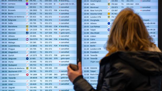400 AUA-Flüge fallen bis Freitagmittag aus. Die meisten Passagiere wurden umgebucht
