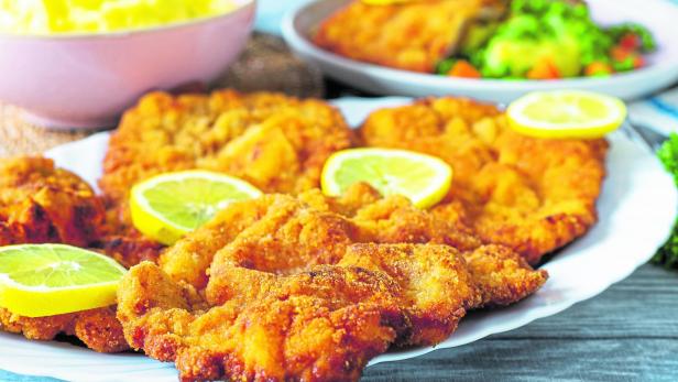 A plate of schnitzels