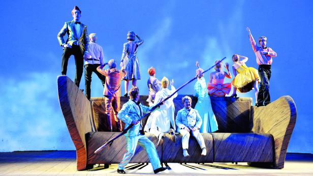 Kommt von der Berliner Volksbühne zu den Wiener Festwochen: Der Opern-Comic „Ohne Titel Nr. 1 – eine Oper von Herbert Fritsch“