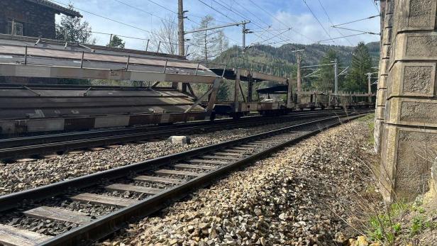 Güterzug am Semmering entgleist: Lange Sperre für Bergstrecke