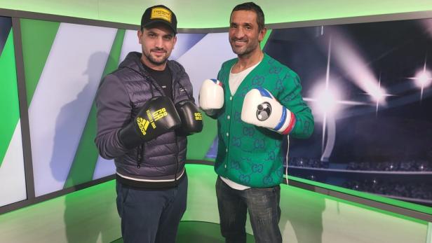 Bereit für Samstag: Fadi Merza (r.) boxt, Marcos Nader organisiert