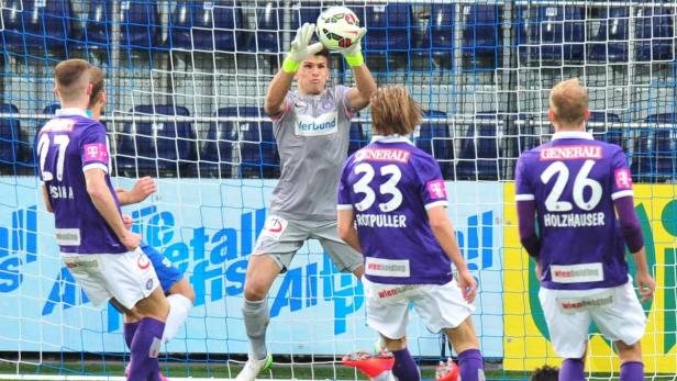 Osman Hadzikic darf in Mattersburg zum sechsten Mal bei einem Bundesligaspiel im Tor stehen.