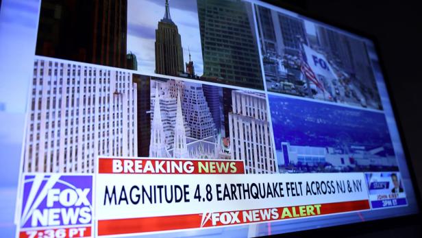 Ungewöhnlich starkes Erdbeben um New York