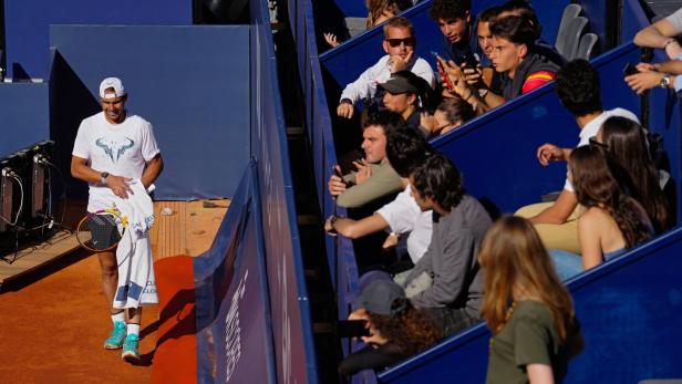 Großer Andrang: Die Fans sahen Nadal zu