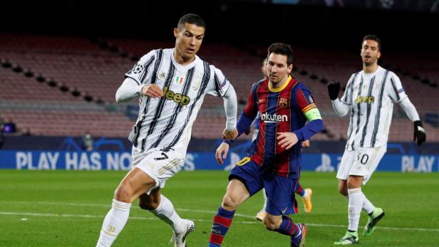 Cristiano Ronaldo, damals bei Juventus Turin, gegen Lionel Messi