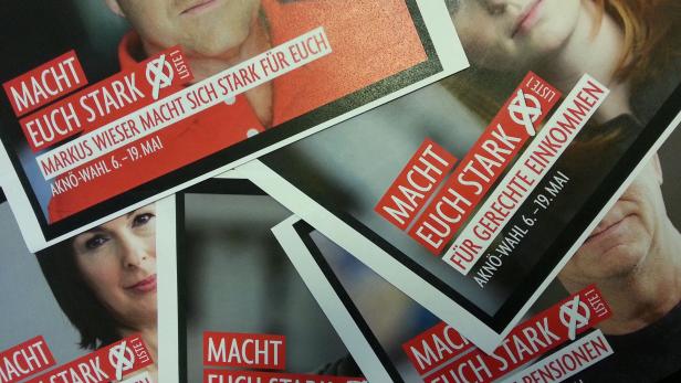 Der schwarze NÖAAB bekam das gesamte Wahlkampf-Material der roten FSG.