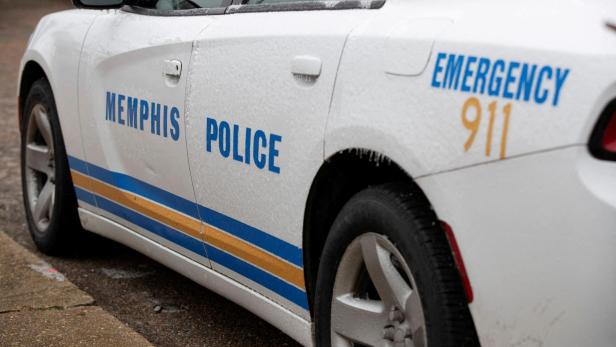 FILE PHOTO: A Memphis Police Department patrol vehicle is parked at the North Main precinct in Memphis