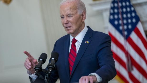 US President Joe Biden delivers remarks on the National Security Supplemental 