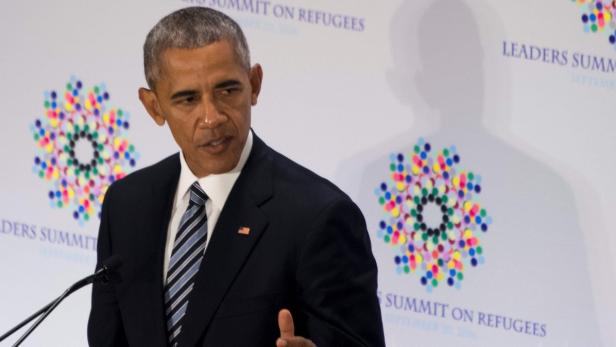 Barack Obama beim Flüchtlingsgipfel in New York