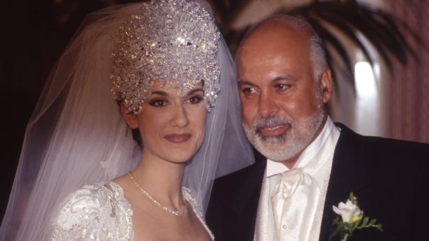 Céline Dion und René Angélil am Tag ihrer Hochzeit (1994)
