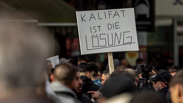 Demonstration von Islamisten  in Hamburg