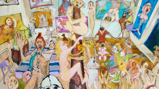 Befreiende, groteske, großartige Malerei: Eva Beresin in der Albertina