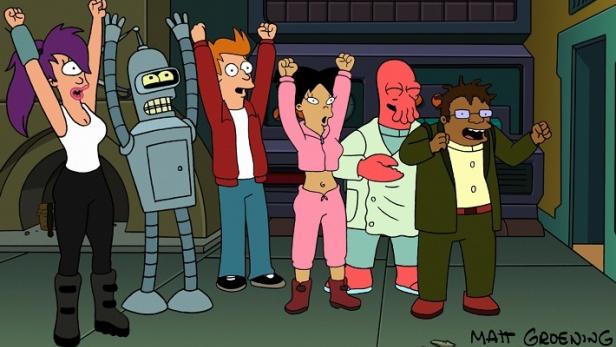 Futurama - TV-Animationsserie Futurama ersetzt 4 gegen 4