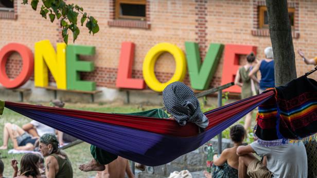 Jamaika in Wiesen beim One-Love-Festival