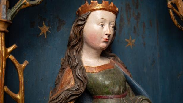 Eines der vielen wertvollen Exponate im Museum zum Dom: Die Hl. Katharina von Alexandrien aus dem 16. Jahrhundert