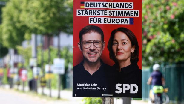 Election campaign poster for EU elections in Dresden