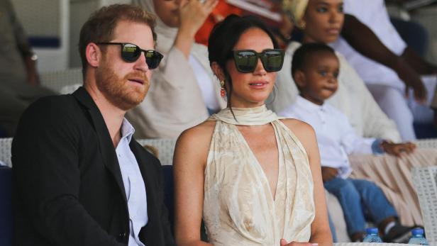 Britain's Prince Harry and Meghan visit Nigeria