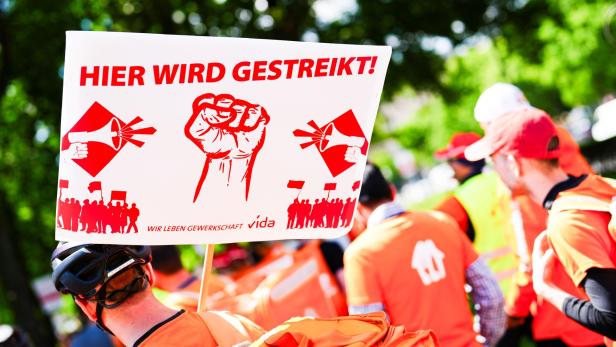 Essenszusteller streiken während Österreich-Match