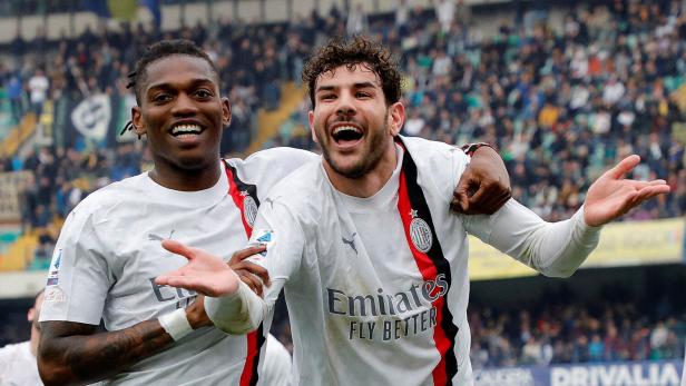 Rapid-Gegner: Die Milan-Stars Leao (l.) und Hernandez
