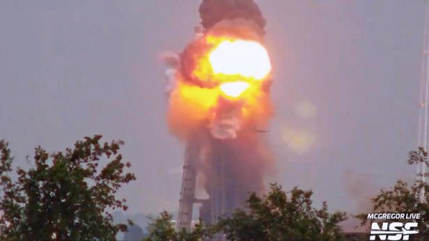 Explosion bei Raptor Triebwerkstest von SpaceX