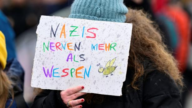 Symbolbild: Demonstration in Hamburg gegen die AfD