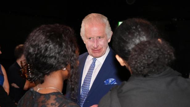 Britain's King Charles visit to Royal Academy of Dramatic Art