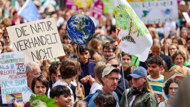 Ein Klimaprotest in Deutschland am 31. Mai 2024
