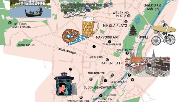 München - eine Karte