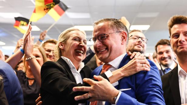 German far-right party AfD Europe election party in Berlin