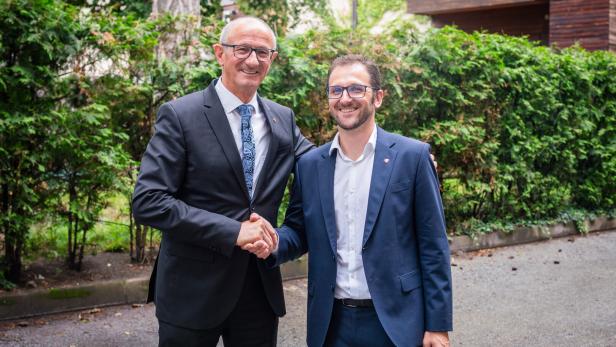 ÖVP-Landeshauptmann Anton Mattle bedankte sich bei Sebastian Kolland