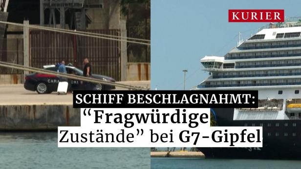 G7-Gipfel: "Ekel-Kreuzfahrtschiff" für Polizeikräfte beschlagnahmt