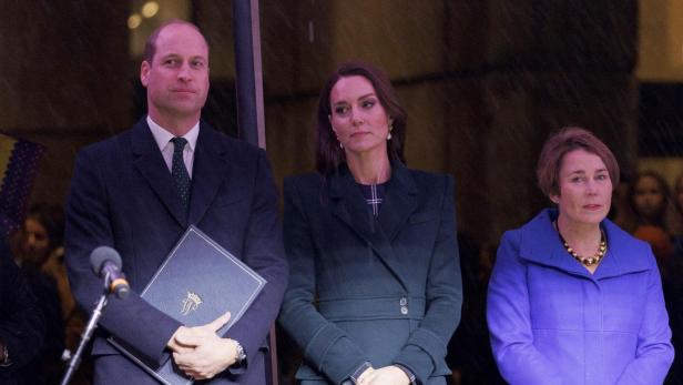 Prince William and Princess Catherine arrive in Boston