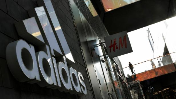 FILE PHOTO: View of an Adidas store in a shopping area in Beijing