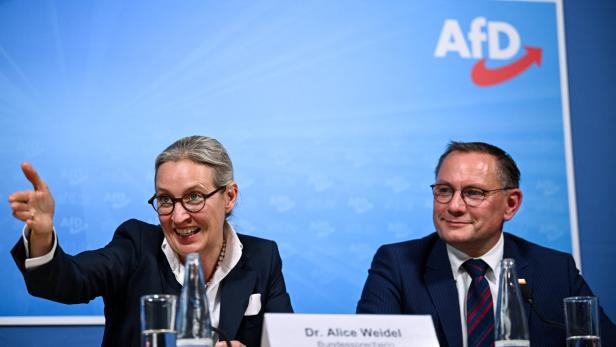 AfD-Chefs Alice Weidel und Tino Chrupalla