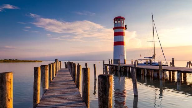 Der Leuchtturm in Podersdorf