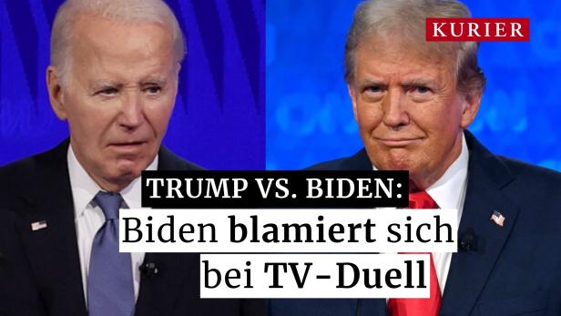 TV-Duell mit Trump: Biden blamiert mit Aussetzern