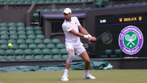 Djokovic spielte sich schon ein in Wimbledon