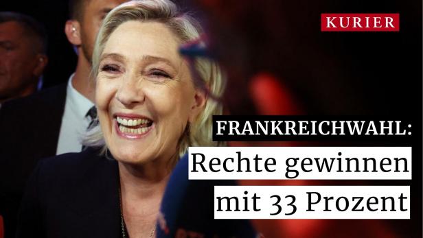 Endergebnis in Frankreich: Rechtsextreme vorne, aber ohne absolute Mehrheit