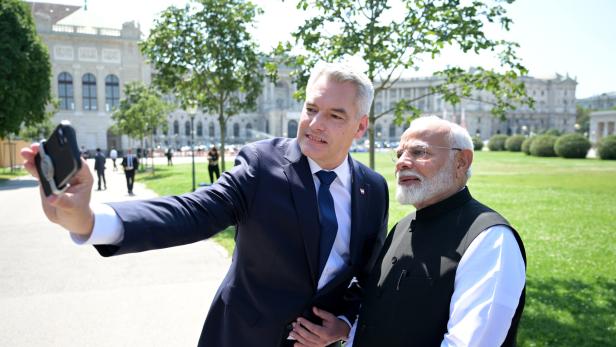 Wien rollte Indiens Premier Modi den Roten Teppich aus