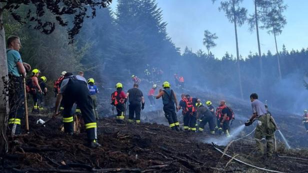 Warnung vor weiteren Waldbränden: Staubtrockene Böden trotz starker Regenfälle