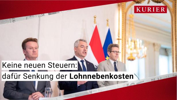 Nehammer bei Pressekonferenz: Keine neuen Steuern