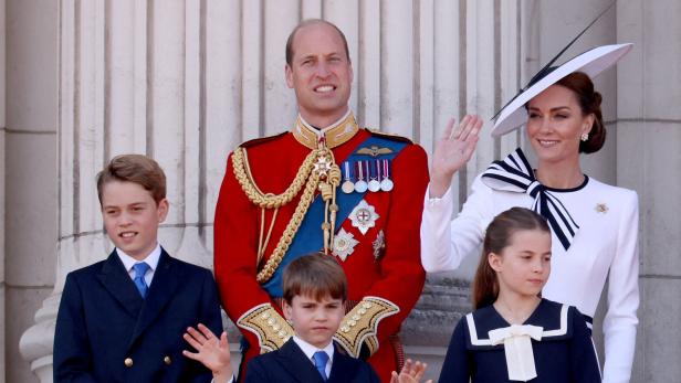Prinz George mit seiner Familie