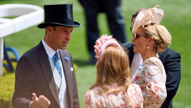 Prinz William im Gespräch mit Zara Tindall