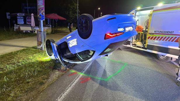 NÖ: Pkw überschlug sich im Stadtgebiet