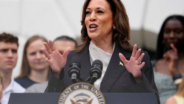 US-Wahlkampf: Der erste Auftritt von Kamala Harris nach Bidens Rückzug