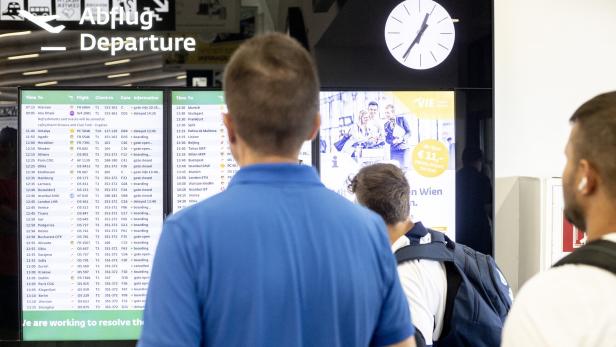 Klimaprotest am Flughafen Wien am Mittwoch: Ein Flug verspätet