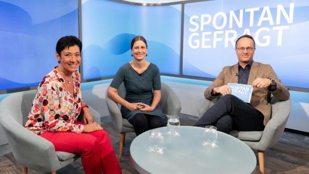 Schauspielerin und Kabarettistin Andrea Händler, Krebsforscherin Juliane Winkler und Genetiker Markus Hengstschläger als Moderator.