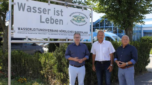 Markus Ulram, Werner Falb-Meixner und Gerald Handig von der ÖVP-Bezirk Neusiedl am See.