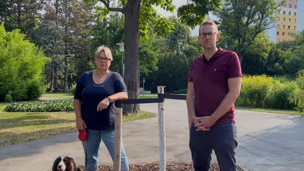 Bürgermeisterin Karin Baier und Stadtrat Marco Luksch